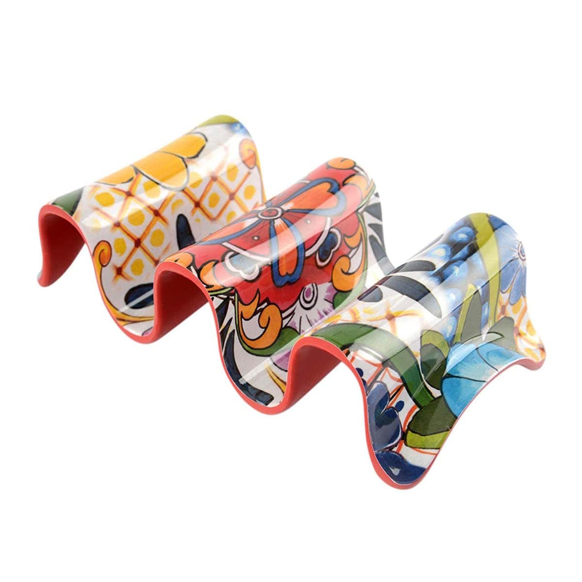 Prepara Multiple Taco Holder, Red, Holds 3 Tacos