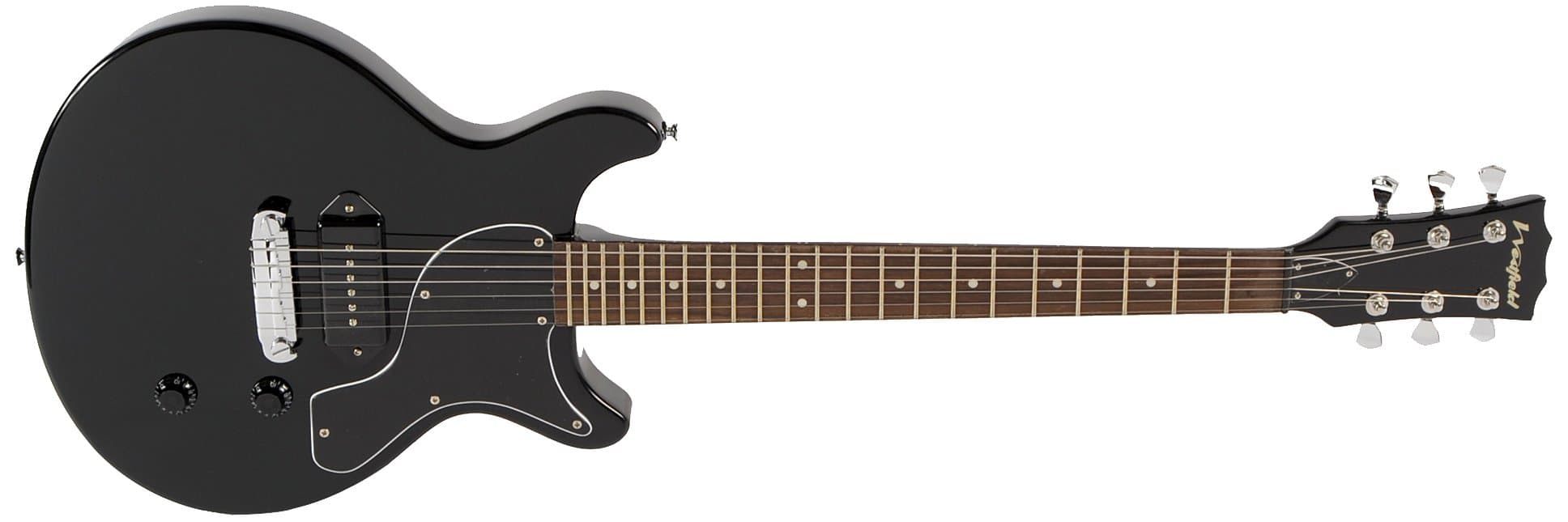 E400 Vintage Junior Electric Guitar - Black