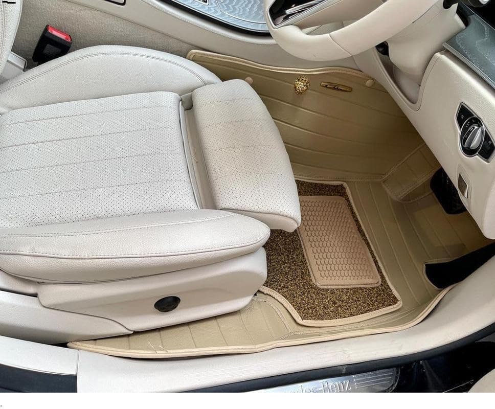 NEXTA 9D Premium Custom Fitted Car Tray Mats Compatible with Mahindra XUV 3X0 (Beige)