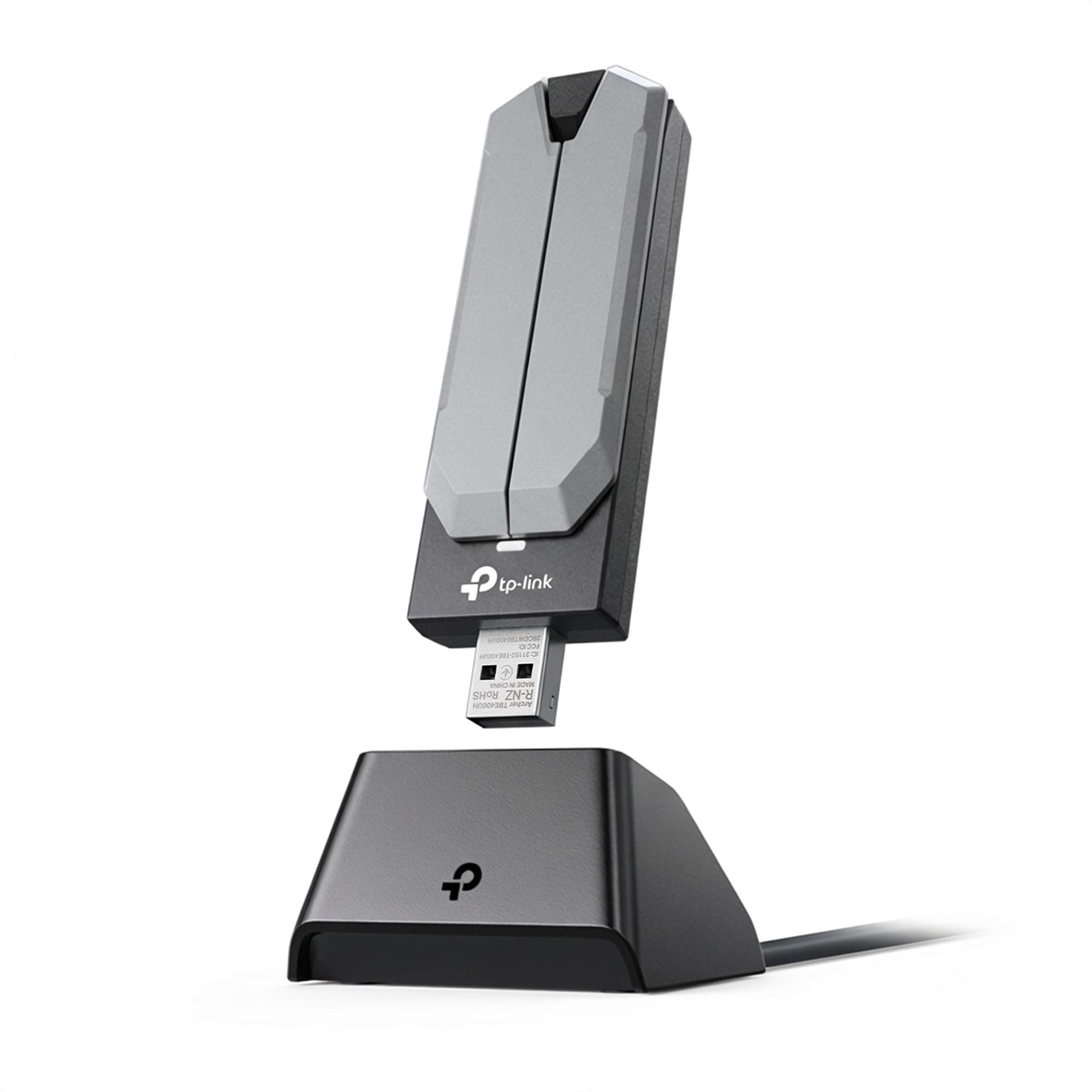 BE6200 Tri-Band Wi-Fi 7 Wireless USB 3.0 Adapter Archer TBE401UH | WiFi Adapter for Desktop PC | Supports Windows 11,10 | 2 x High Gain Antennas | 6GHz, 4K-QAM, 160MHz, WPA3 | Secure by Design