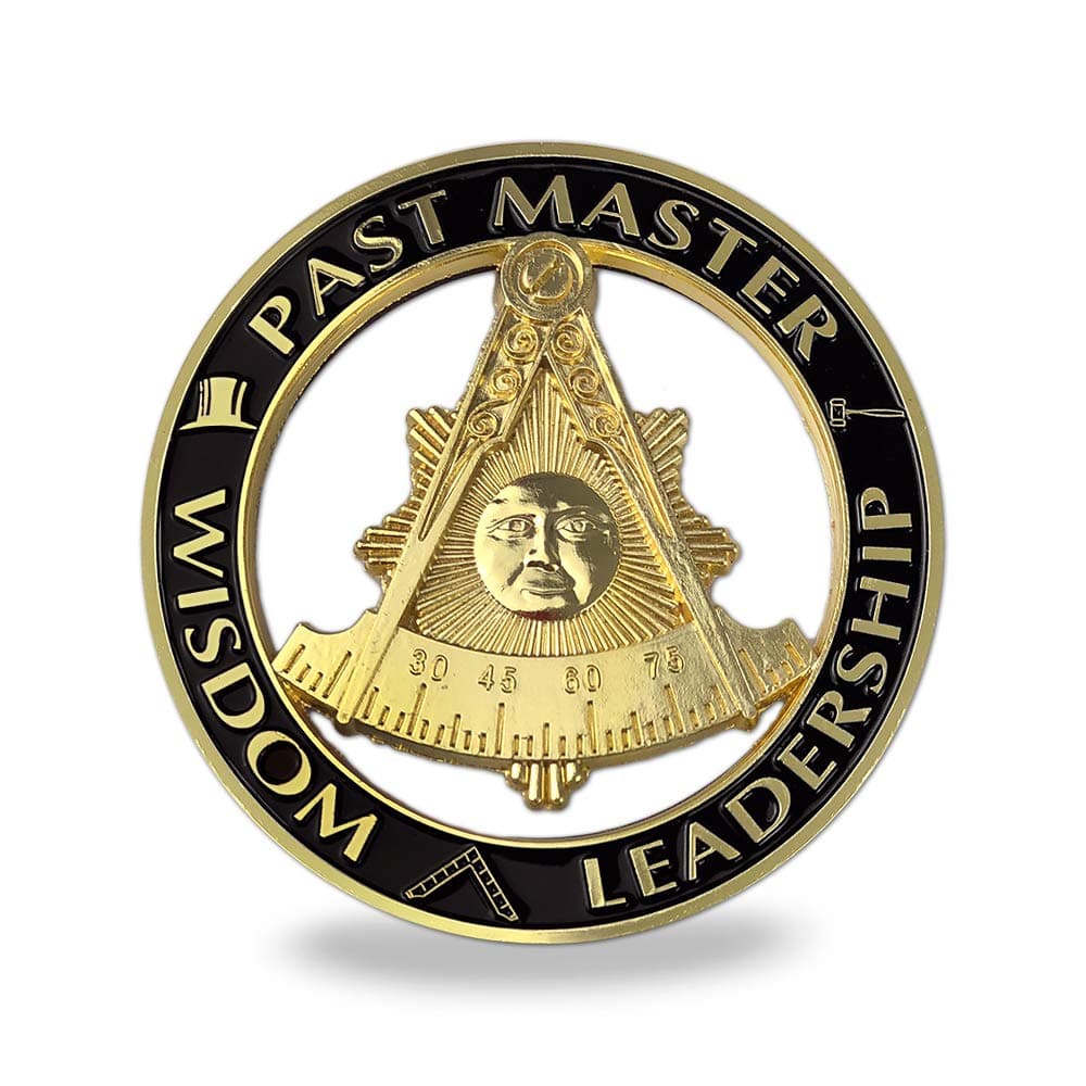 Past Master Masonic Car Emblem Auto Decal Freemason with Square Sticker