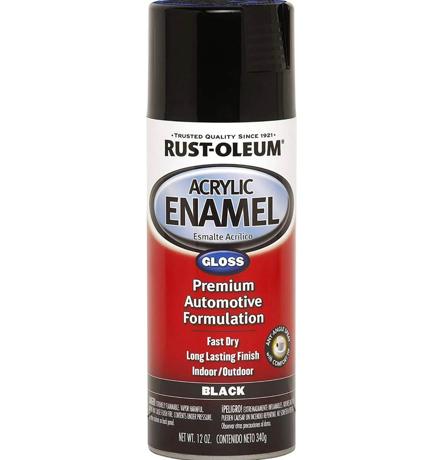 248643 Multipurpose Acrylic Enamel Spray Paint (Gloss Black)