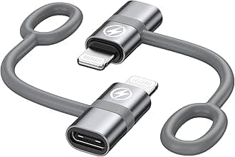 RAVIAD 36W USB C to Lightning Adapter (2Pack) USB C Female to Lightning Male Adapter Fast Charging for Phone 14 13 12 11 Pro Max Pad Pro Air/Mini Charging Cord Connector, Not for Audio/Headphone/OTG