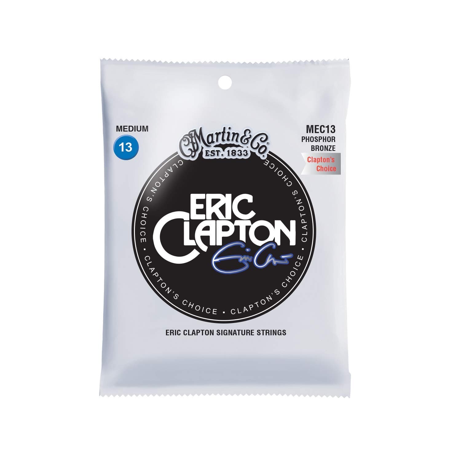 Guitar Eric Clapton's Choice MEC13, 92/8 Phosphor Bronze Medium-Gauge Acoustic Guitar Strings