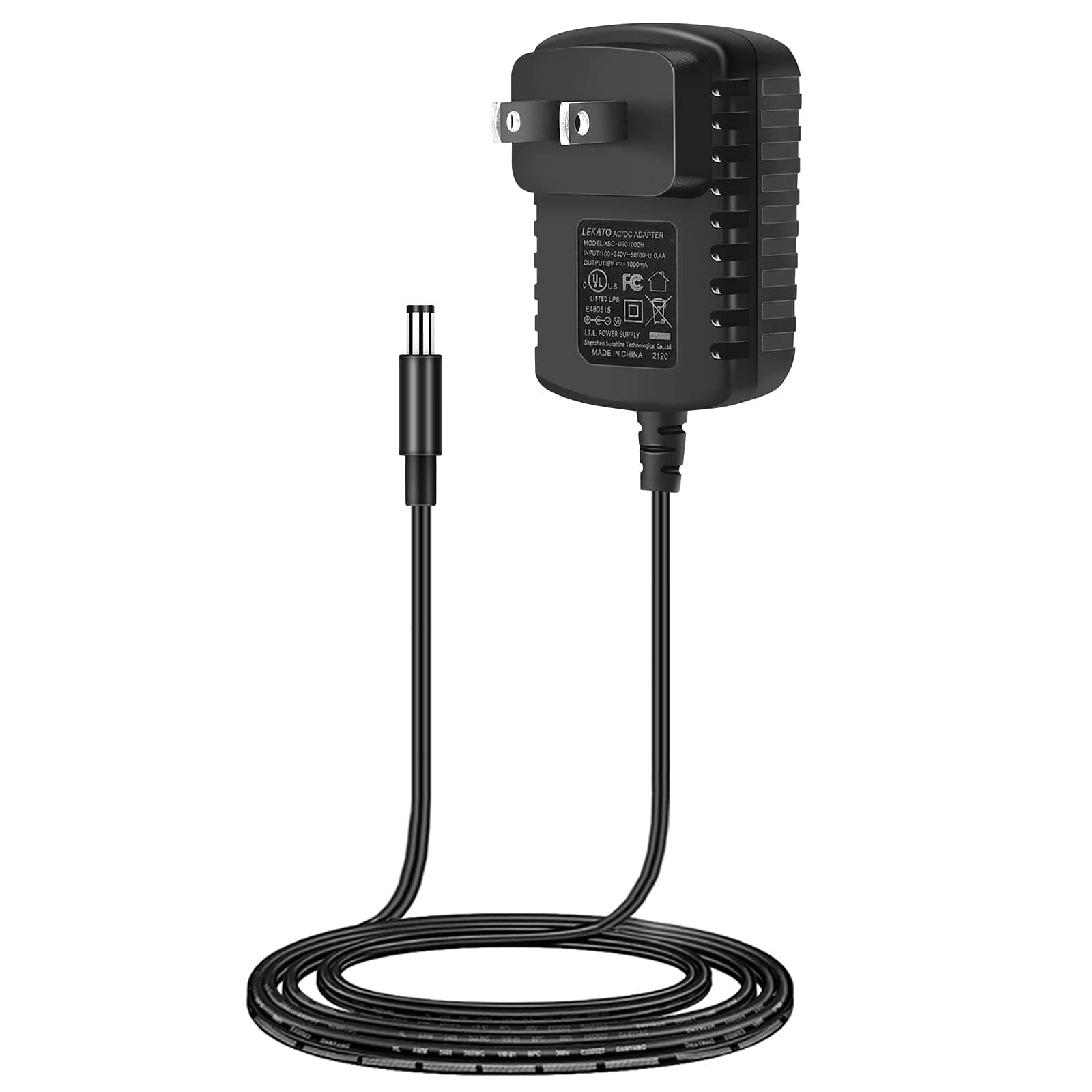 LEKATO Pedal Power Supply Adapter Power Adapter 9V