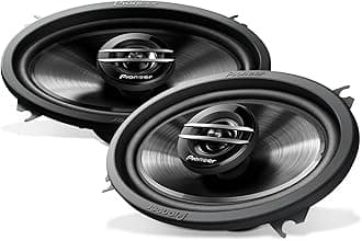 Pioneer TS-G4620S 2-Way Coaxial Car Audio Speaker, Full Range, Clear Sound Quality, Easy Installation and Enhanced Bass Response, Black 4” x 6” Oval Speaker