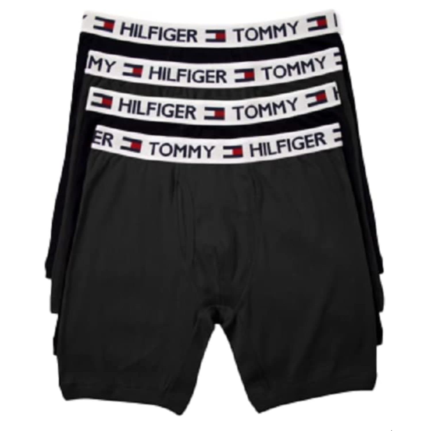 Tommy Hilfiger Men's Underwear Cotton Classics 4-pack Boxer Brief - Amazon Exclusive