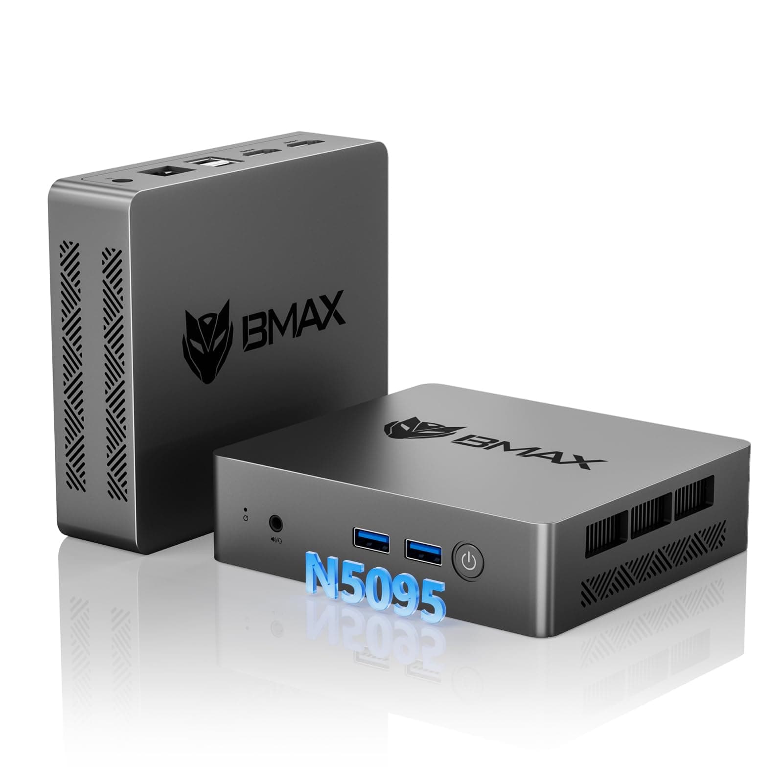 Bmax B3 Pro Mini PC, Intel N5095(Up to 2.9GHz), 8GB LPDDR4 RAM/256GB SSD, Mini Desktop Computer, 4K Dual Screen Display WiFi5/Dual HDMI/USB 3.0/BT5.0 Mini Computer