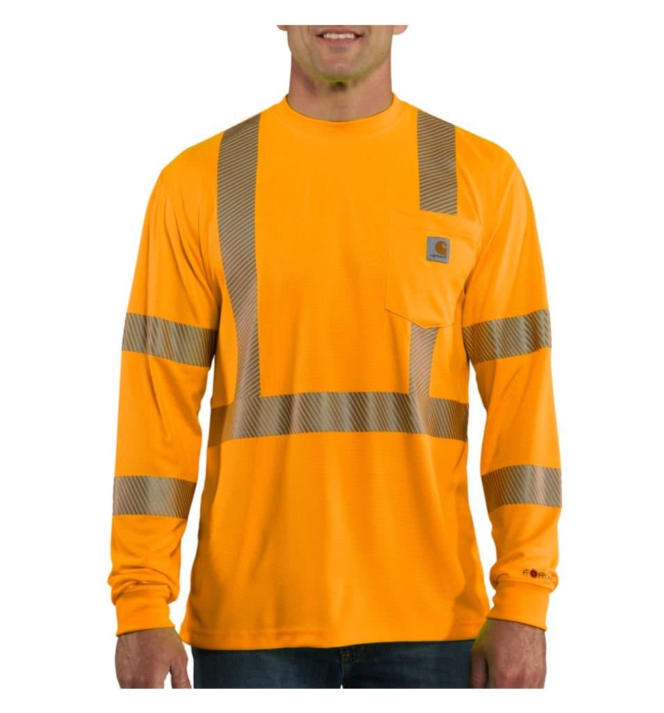 Carhartt Men's HV Force Relaxed LS Class 3 T-Shirt