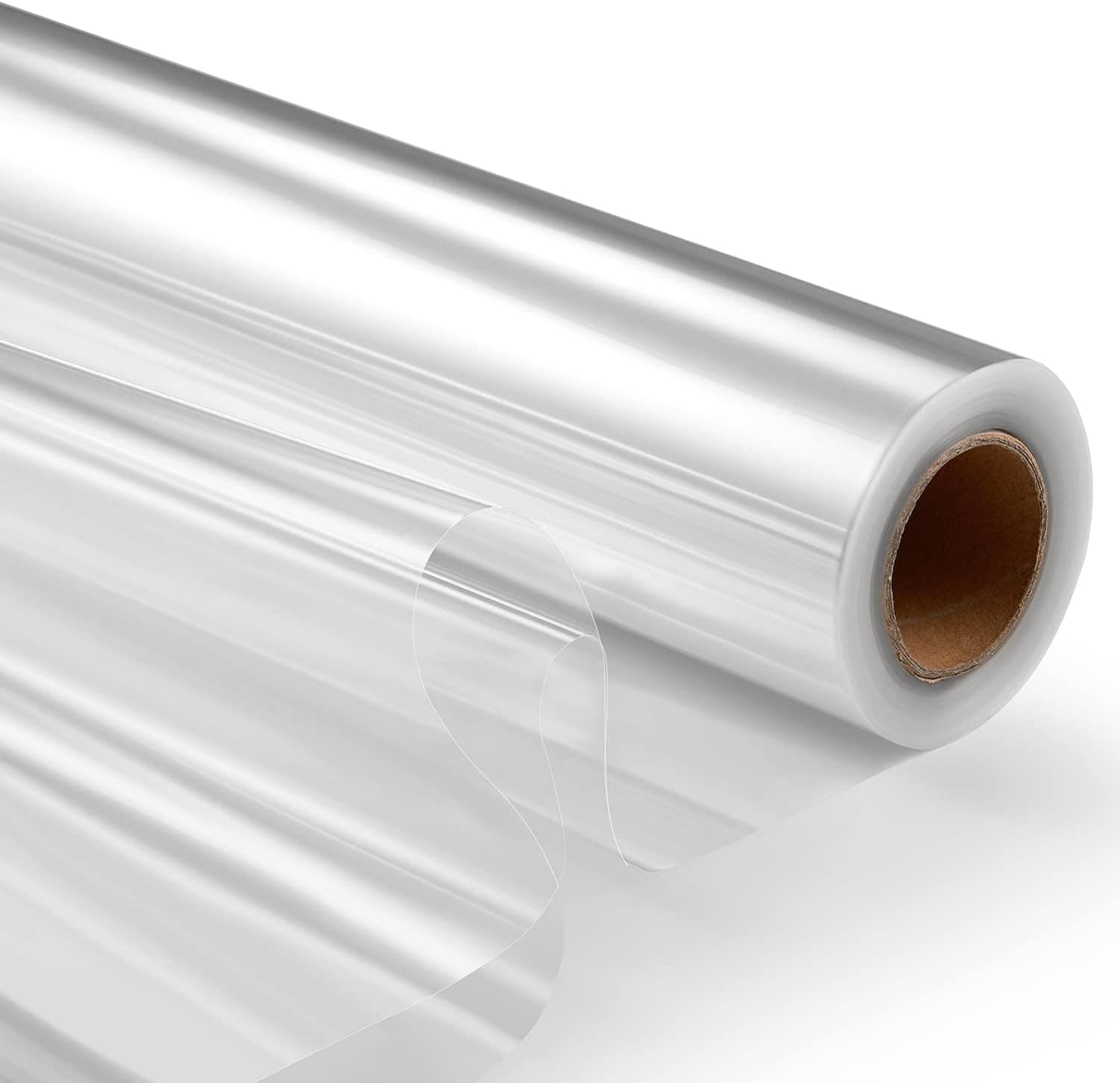 Clear Cellophane Wrap Roll Transparent Wrapping Cellophane for Flower Baskets Gift Wrap Crafts Supplies,Flower Wrap, Gift Wrap (70cm x 50 M)