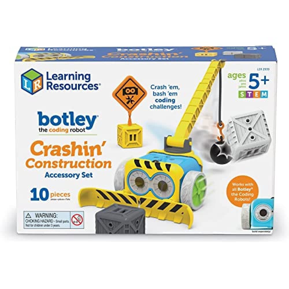 Learning Resources LER2939 Botley Crashin’ Construction Accessory Set, Multicolor, Medium