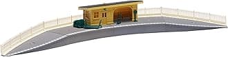 Hornby R8229 OO Gauge Building Extension Pack 3, Model Train Accessories for Adding Scenery & Buildings to 00 Gauge Model Railway, Includes: Station Halt, Curved Platform & Platform Ramps 1:76 Scale