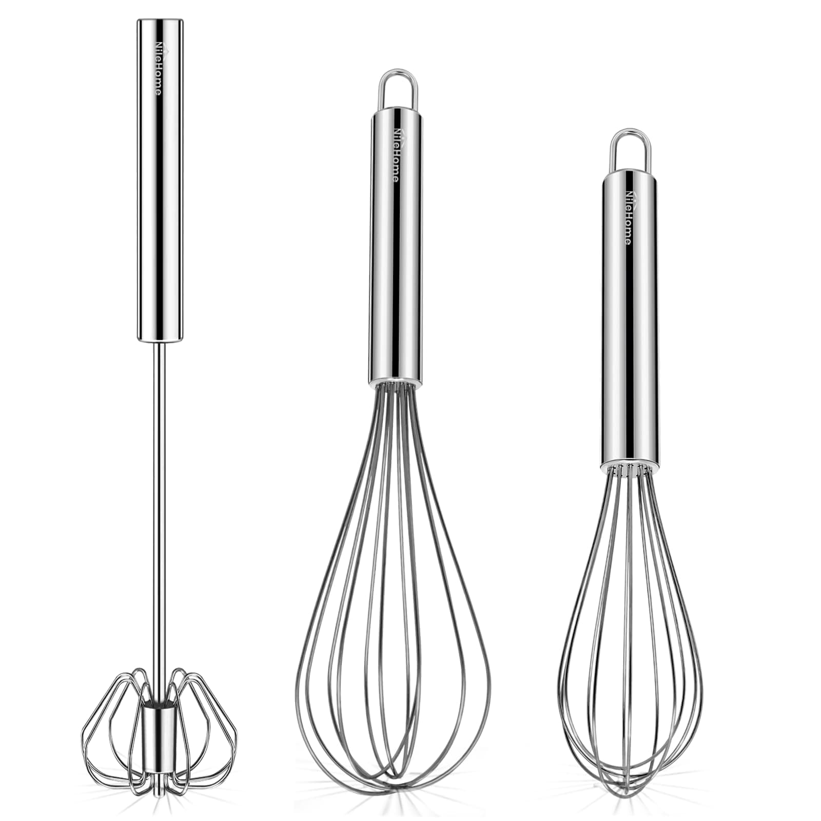 NileHome Hand Push Rotary Whisk