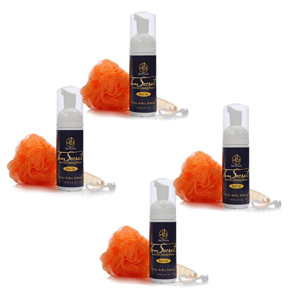 4 Pack: Tan Secret Luxurious Tanning Mousse 4.4 oz