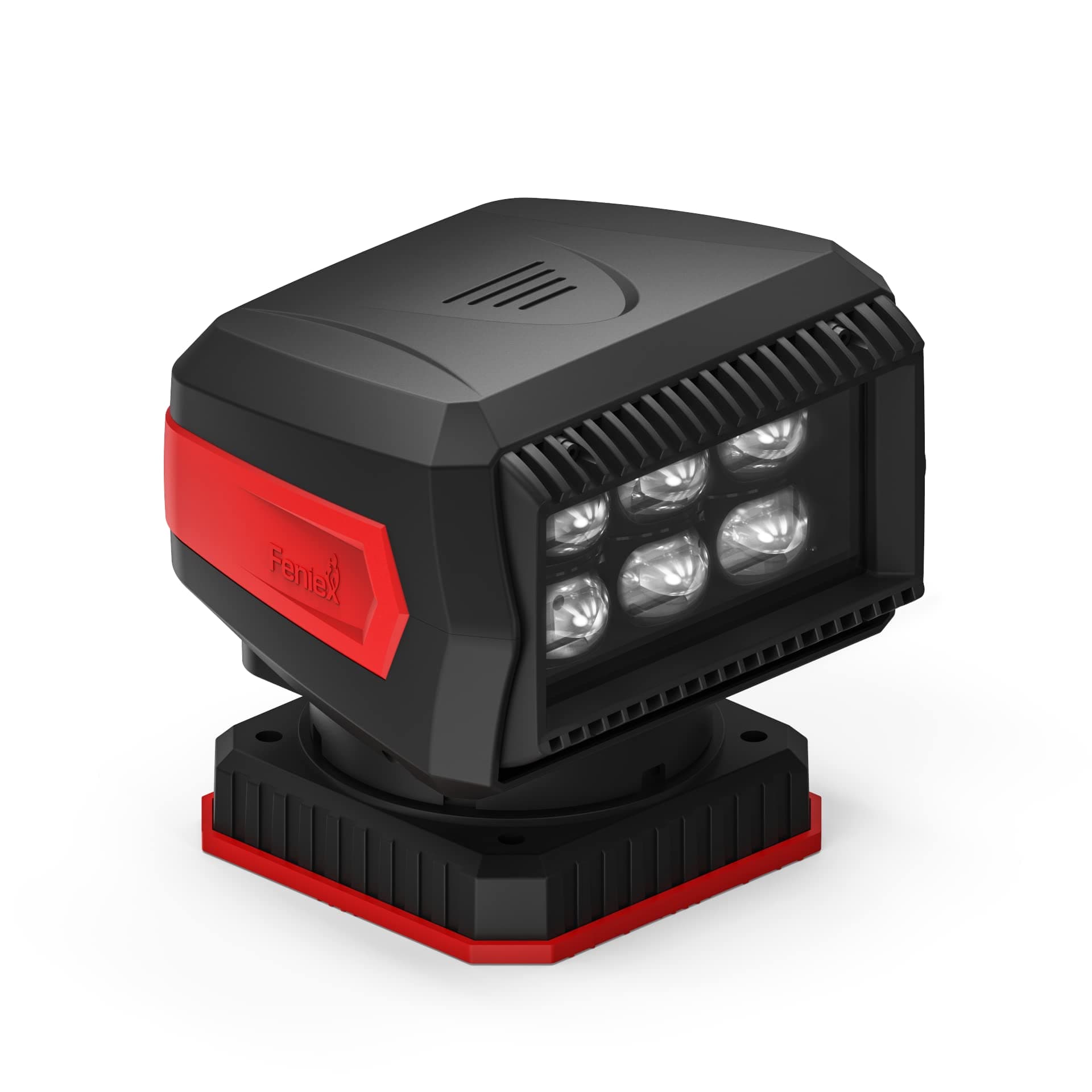 Feniex Remote Spot | 360° Rotatable Remote Controlled Spot Light | 6 Super Bright 10 Watt LEDs, SAE Class 1 | Vehicle Safety Perimeter Light