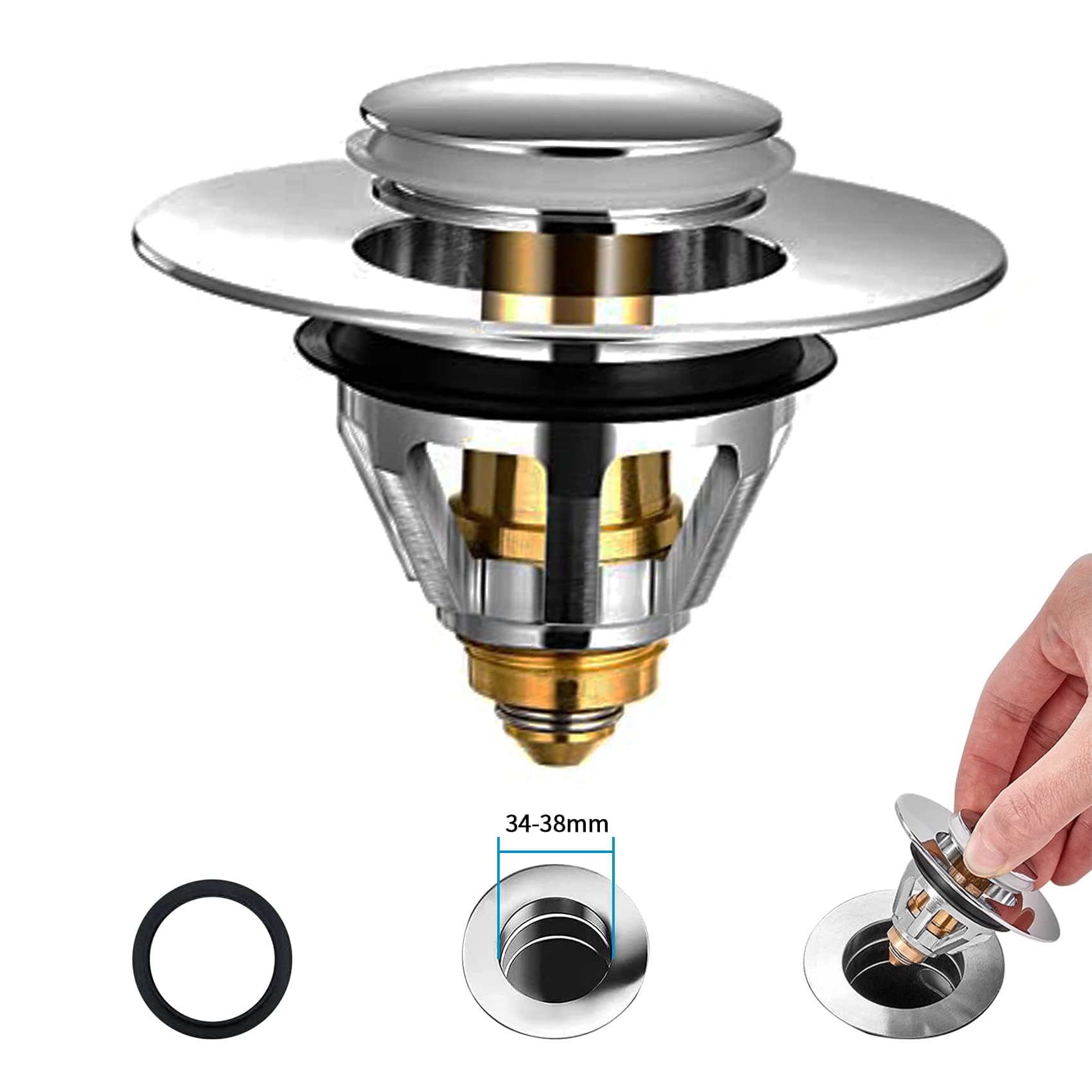 2PCS 38-44mm Sink Plug