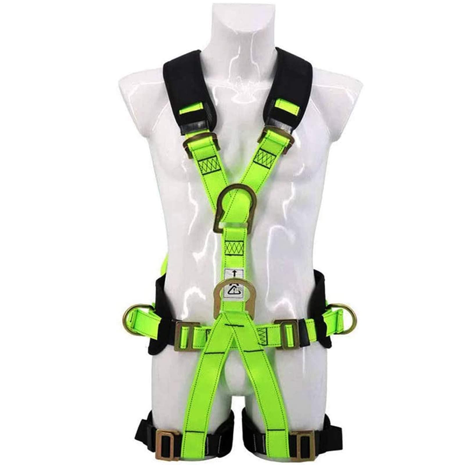 5-Point Fall Protection Harness,Full Body Harness,Fall Protection Equipment Full Body Quick Release Bone and Chest for Electric Power Construction,Aviator Work, Fire Rescue