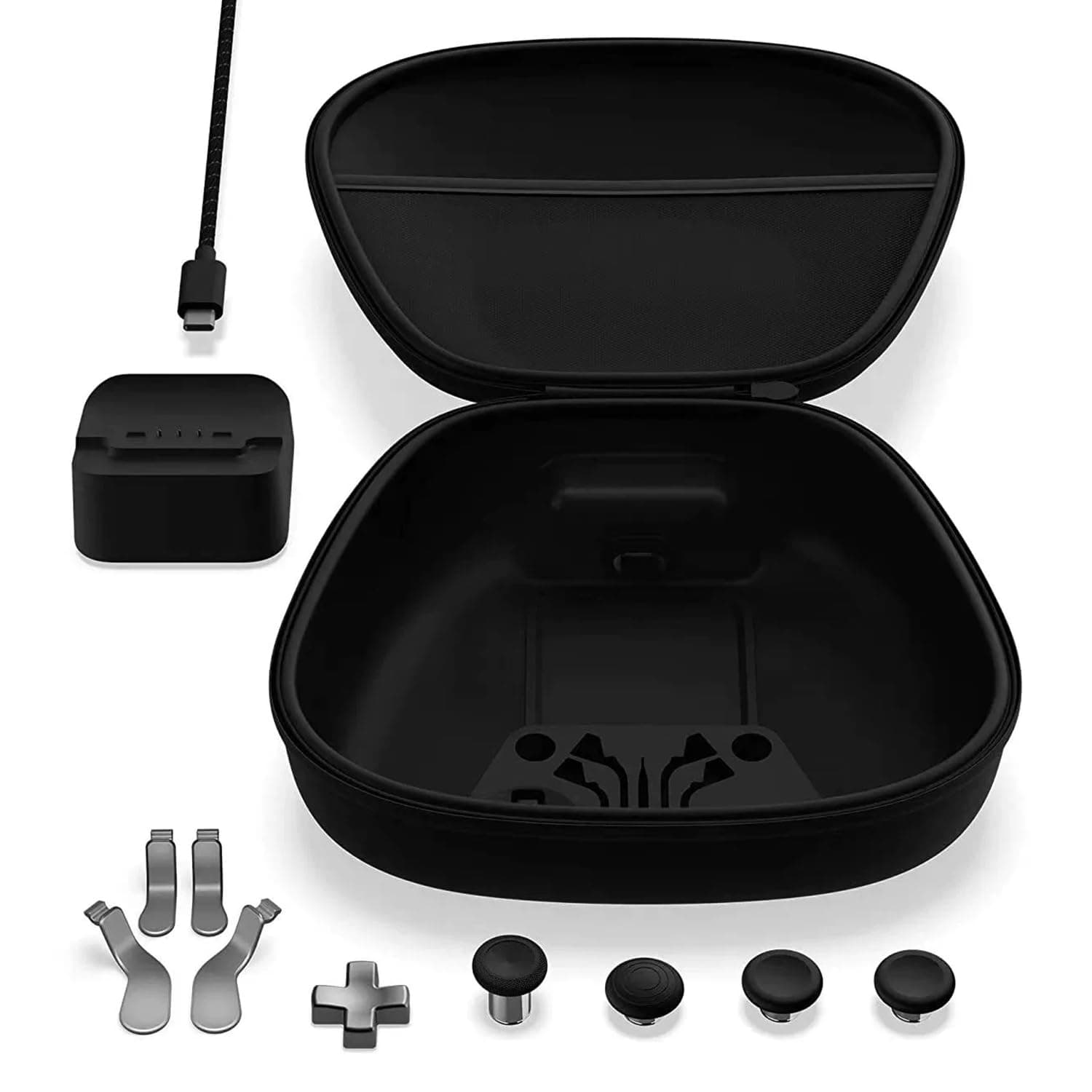 AOJAKI Complete Component Pack for Xbox Elite Controller Series 2-Accessories Includes 4 Thumbsticks, 4 Paddles, 1 Standard D-Pad and Charging Station as Elite Series 2 Controller Accessories