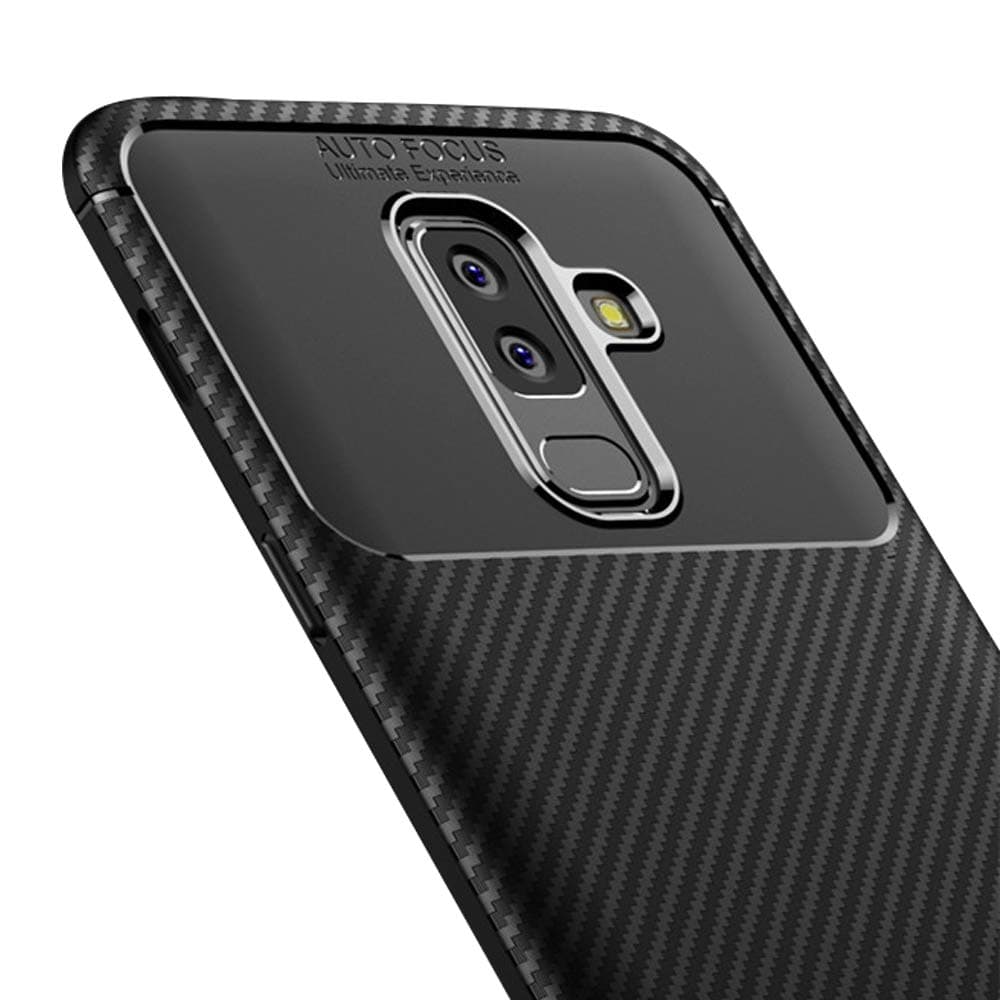 A6plus Case Luxury Compatible with Samsung Galaxy A6 Plus 2018 Cell Phone Cover Slim Sumsung Gaxaly A6p Skin Shell 6.0 inch (Black)