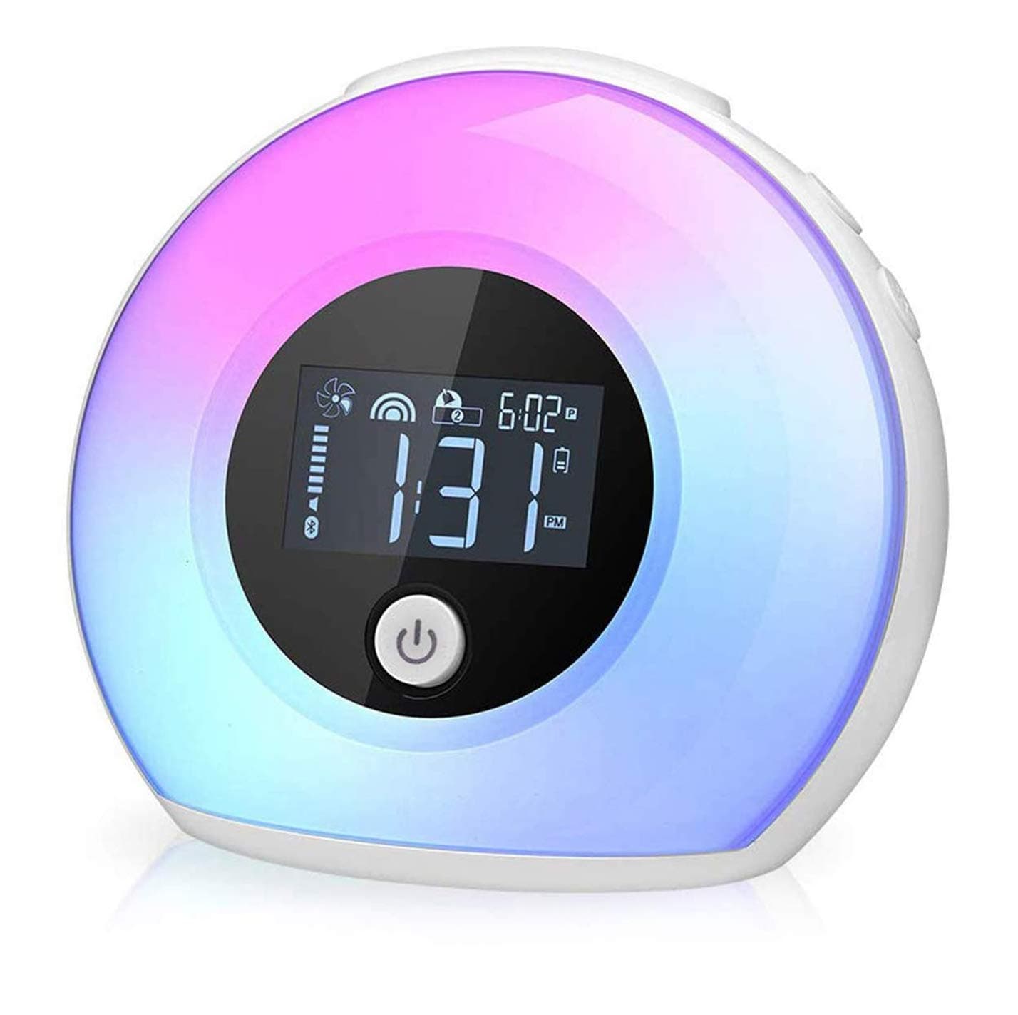 Wake Up Light Alarm Clock,Macrimo Bluetooth Night Light Wireless Speaker with Colour Changing LED Mood Light,Support TF Card AUX-in Handsfree Calls for Sleeping,Reading,Camping