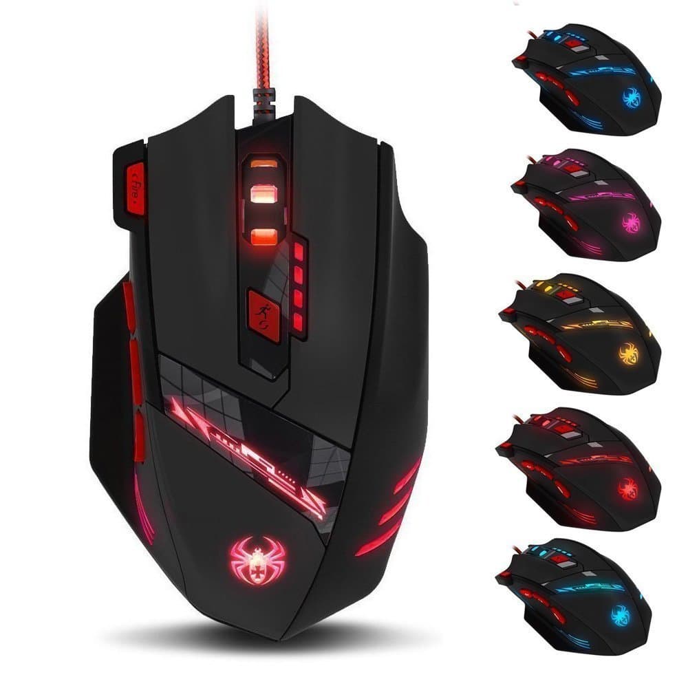 T90 Gaming Mouse,8 Programmable Buttons,8 weight blocks