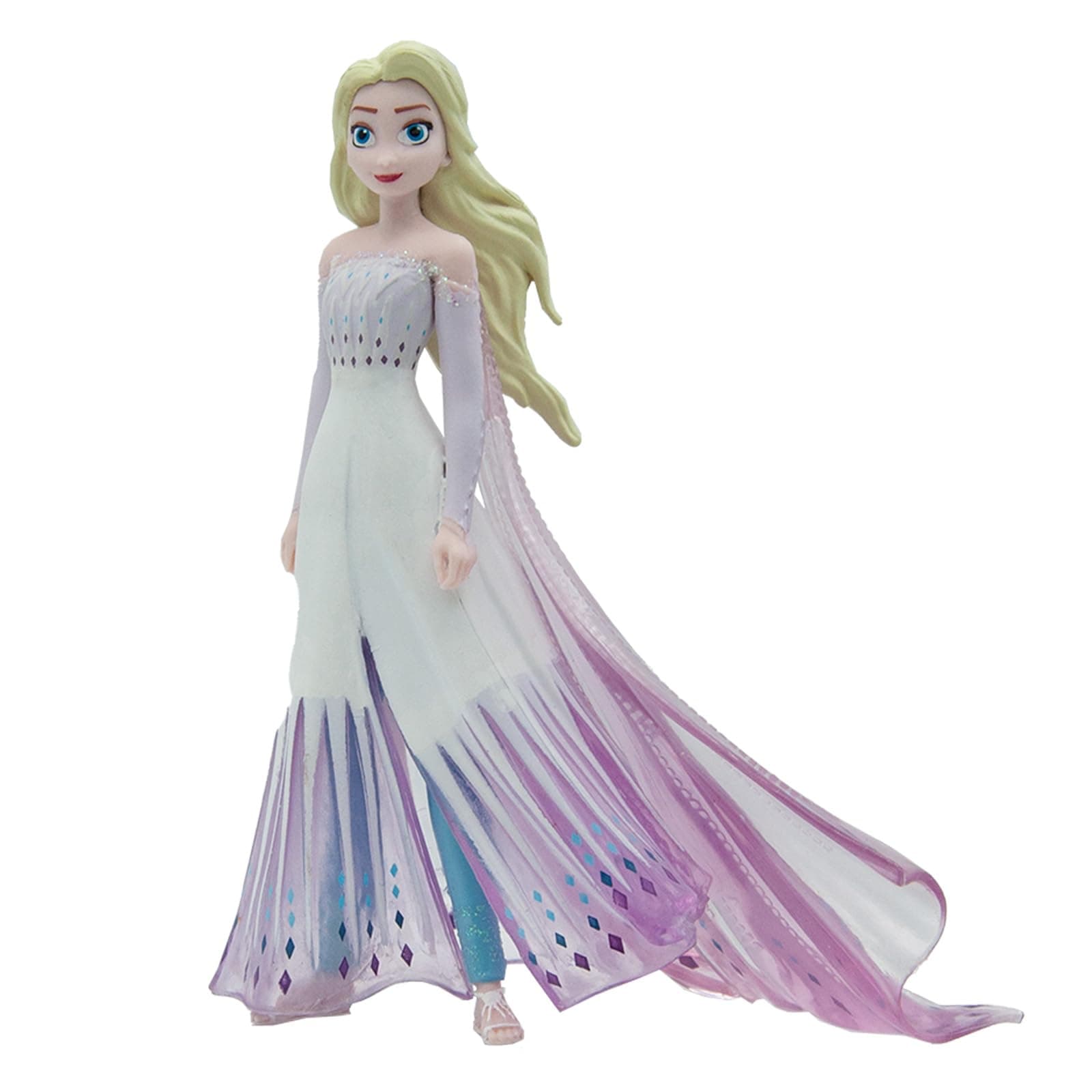 Bullyland 13517 Elsa Toy Figure from Walt Disney Frozen 2, Approx. 9.5 cm, Accurate to Detail, Ideal as a Small Gift for Children from 3 Years