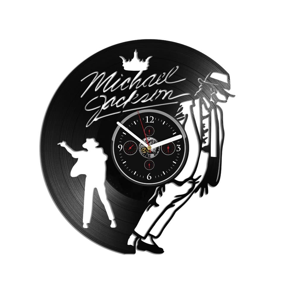 Kovides Vinyl Record Clock 12 Inch MJ Moonwalker