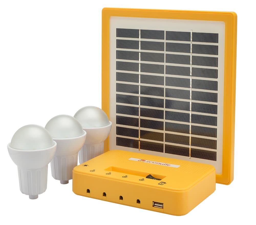 Home Lighting Kit 3: High-Performance Solar Backup Light for Home, Outdoor, Terrace, Camping & Emergency Use – LED Bulbs, USB Charging, Lightweight with Weather-Resistant Solar Panel