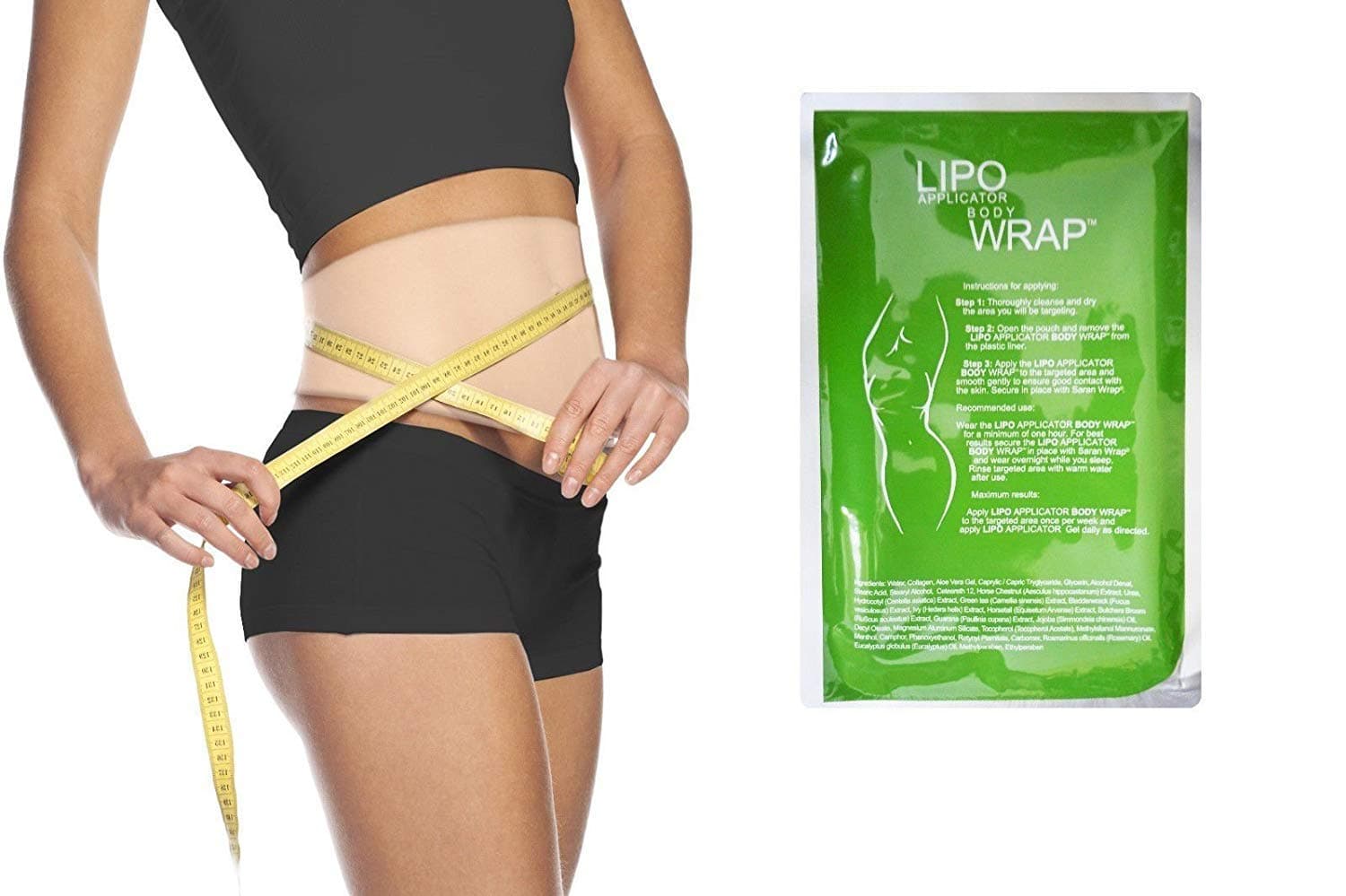 Ultimate Body Wrap Lipo Applicator Wrap. 8 Wraps, it works for Inch Loss,Tone and Contouring,body shaping