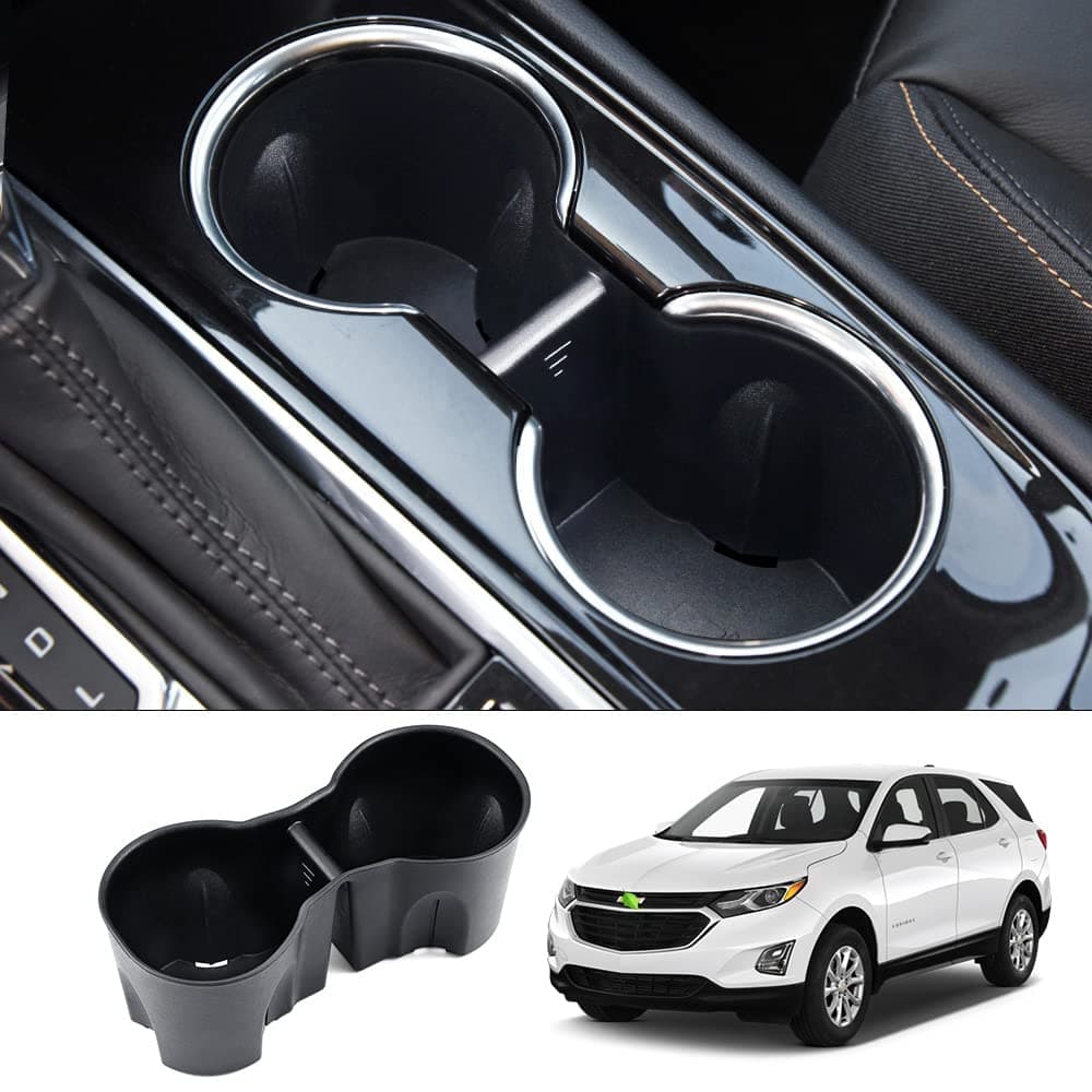 Compatible with Center Console Cup Holder Insert Chevy/Chevrolet Equinox 2018-2022 Interior Accessories Water Cup Holder