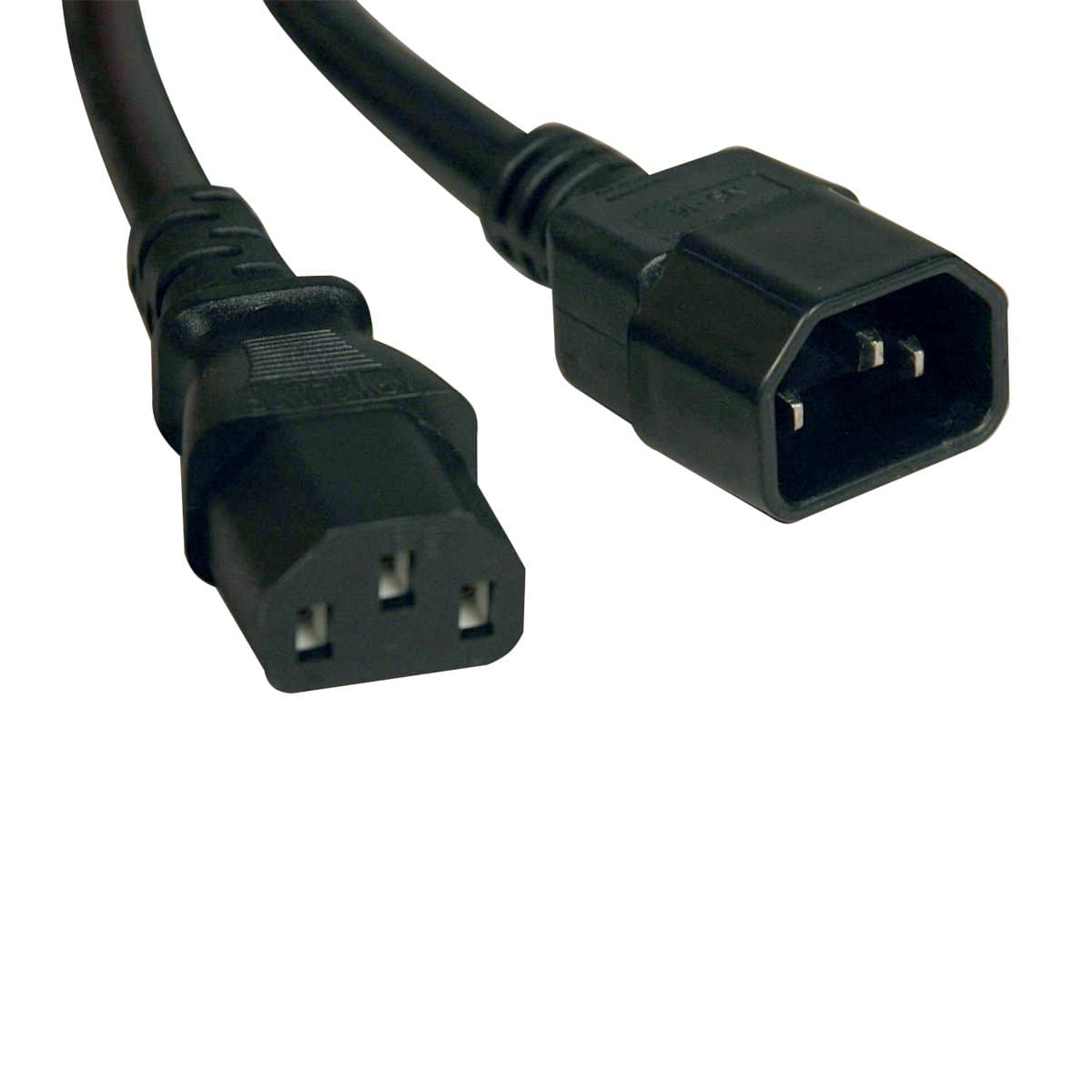 Tripp Lite Heavy Duty Computer Power Extension Cable PDU Cord 15A 14 AWG C14 to C13, 3.05 m (P005-010)