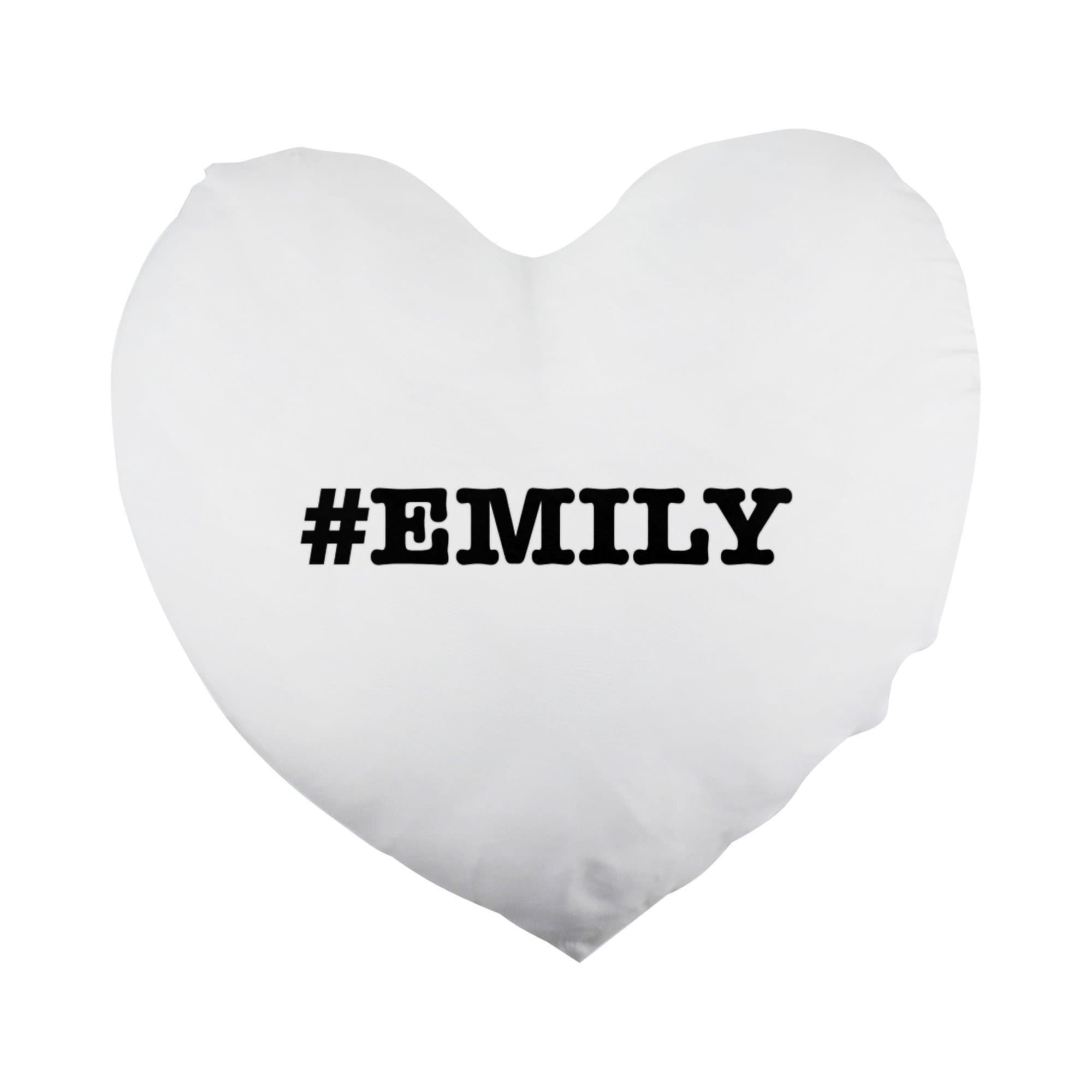 nicknames EMILY nickname Hashtag Heart Shaped Pillow Cover