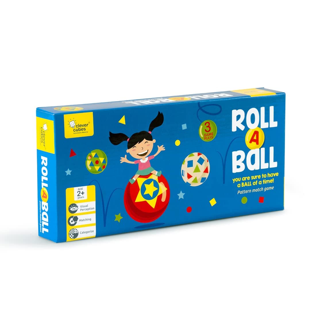 Clever CubesRoll-a-Ball : A Fun Matching Game. Educational Games: Activity Games. Perfect for Kids 2 to 4 Years. Birthday Return Gifts. Board Game for Kids.