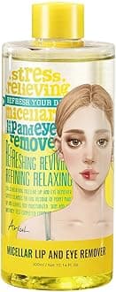 Ariul Stress Relieving Micellar Lip & Eye Remover Gentle & Effective Makeup Remover | Korean Skincare with Natural Ingredients | 300 ml / 10.14 fl. oz.