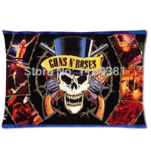 Comfortable Guns N' Roses Rectangle Pillow Cases 20x30 (one side)