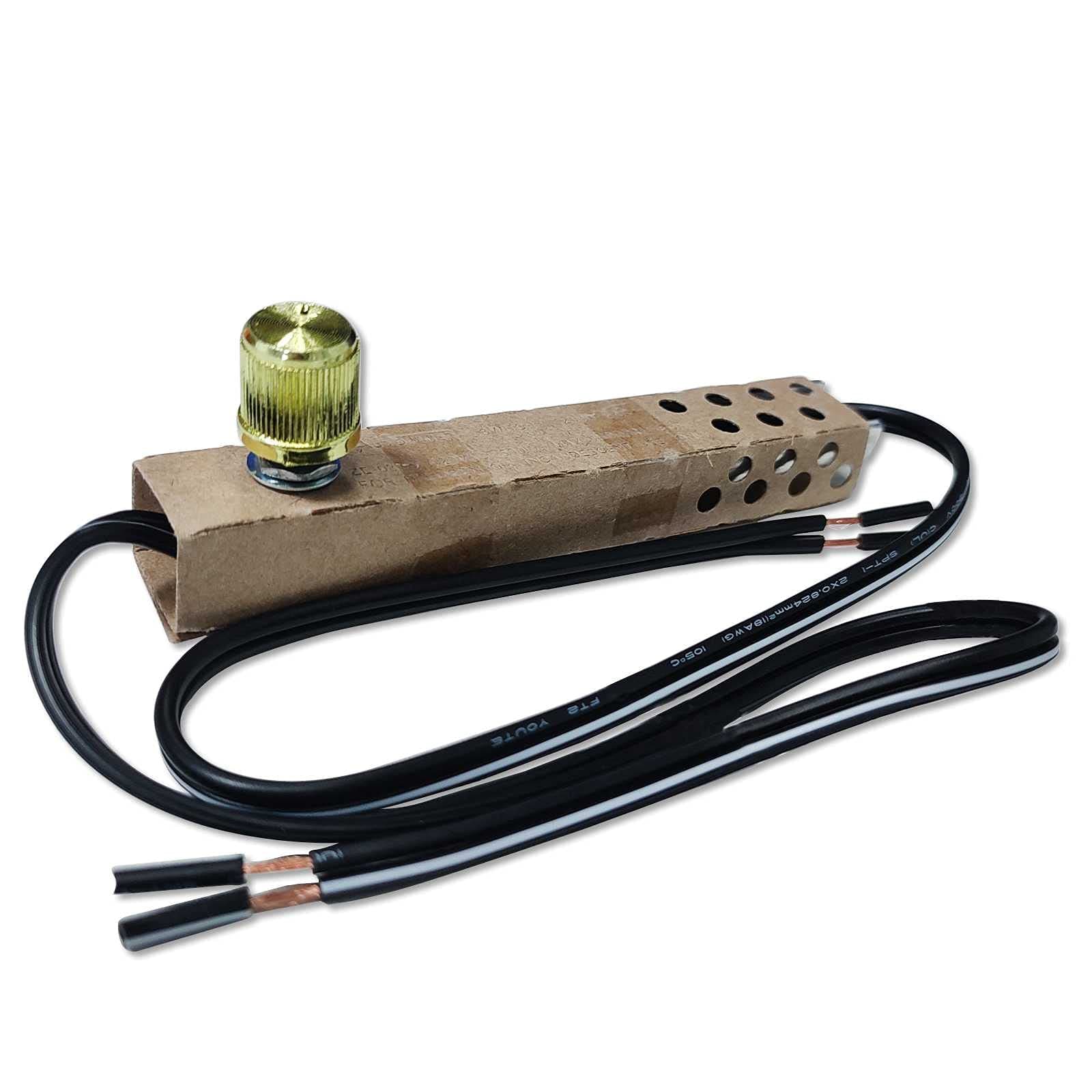 Zing Ear ZE-02 Switch Floor Lamp Rotary Dimmer On-off Switches Home Table Light Full Range Inline Control Replacement Repair For Halogen Lamp Incandescent Lights Brass Knob Kit 500W 120VAC