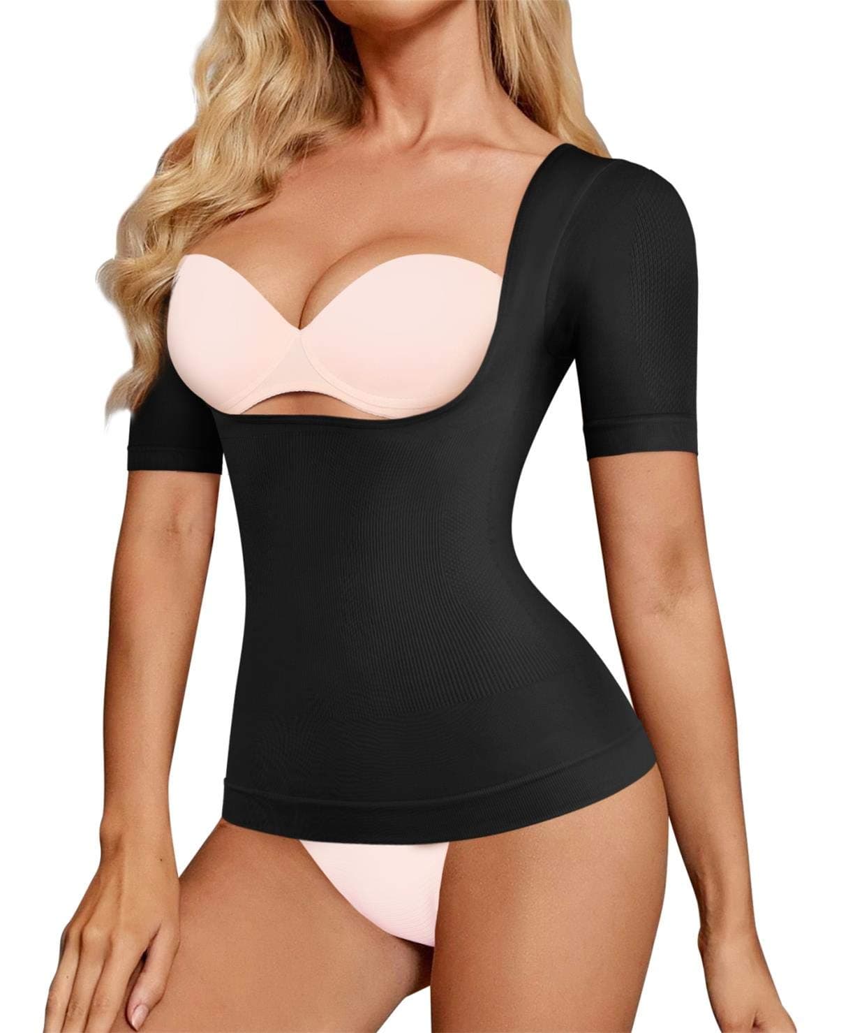 BRABICShapewear for Women Tummy Control Basic Compression Tank Tops Waist Cincher Slimming Body Shaper