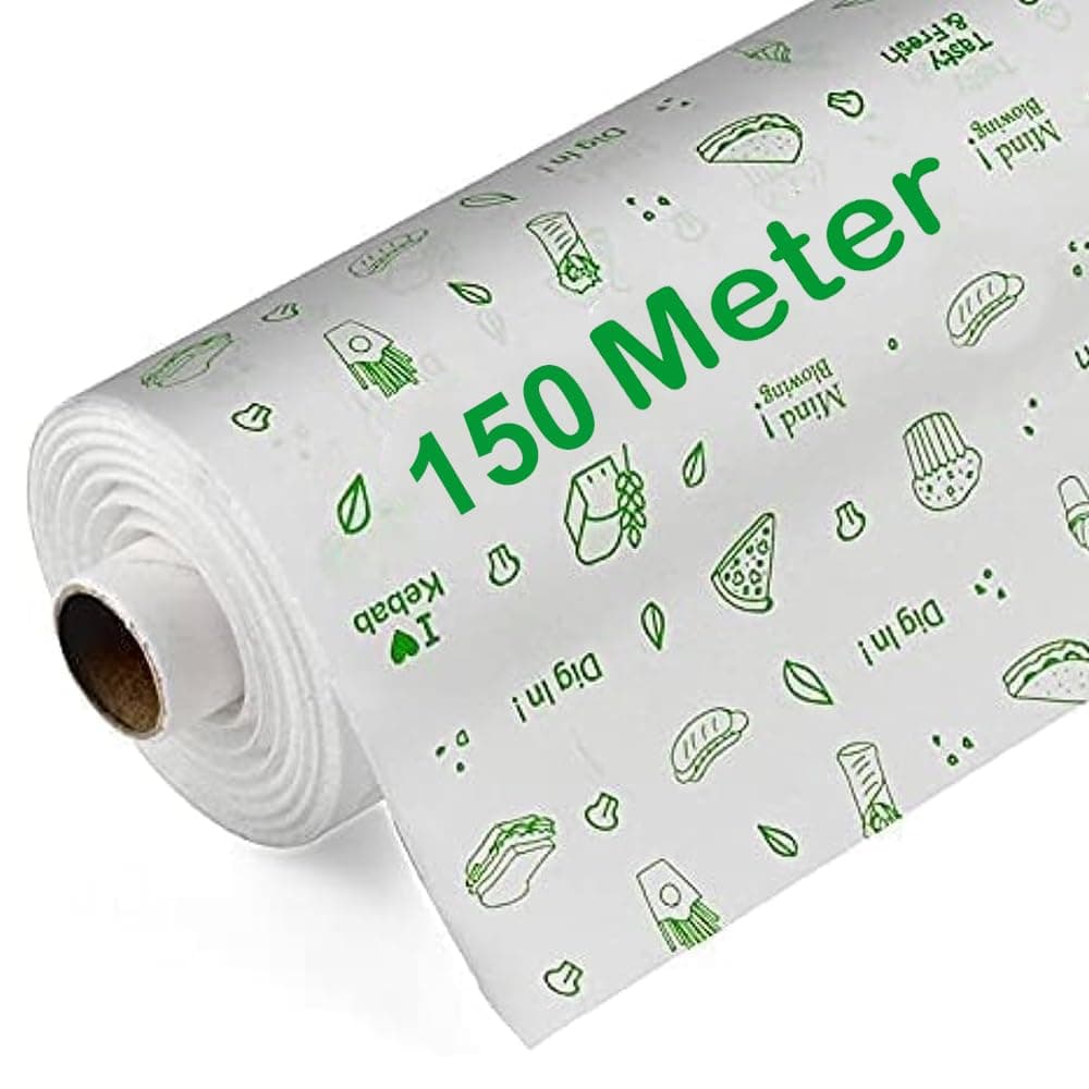Jasmine 150 Meter Butter Sheet Roll for Baking | Specialized Baking Paper for Cake Making | Non Stick | Suitable for Microwave | Oven | Wrapping Paper for Food
