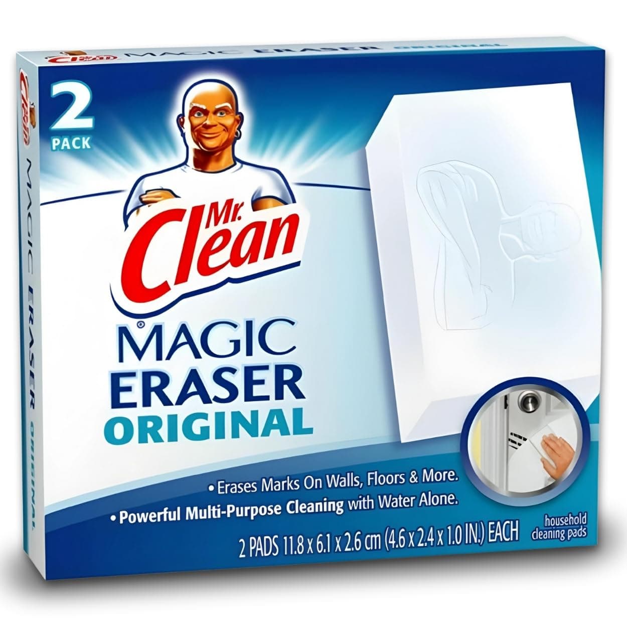 Mr Clean Erase and Renew Magic Eraser, Original, 2 Count by Mr. Clean