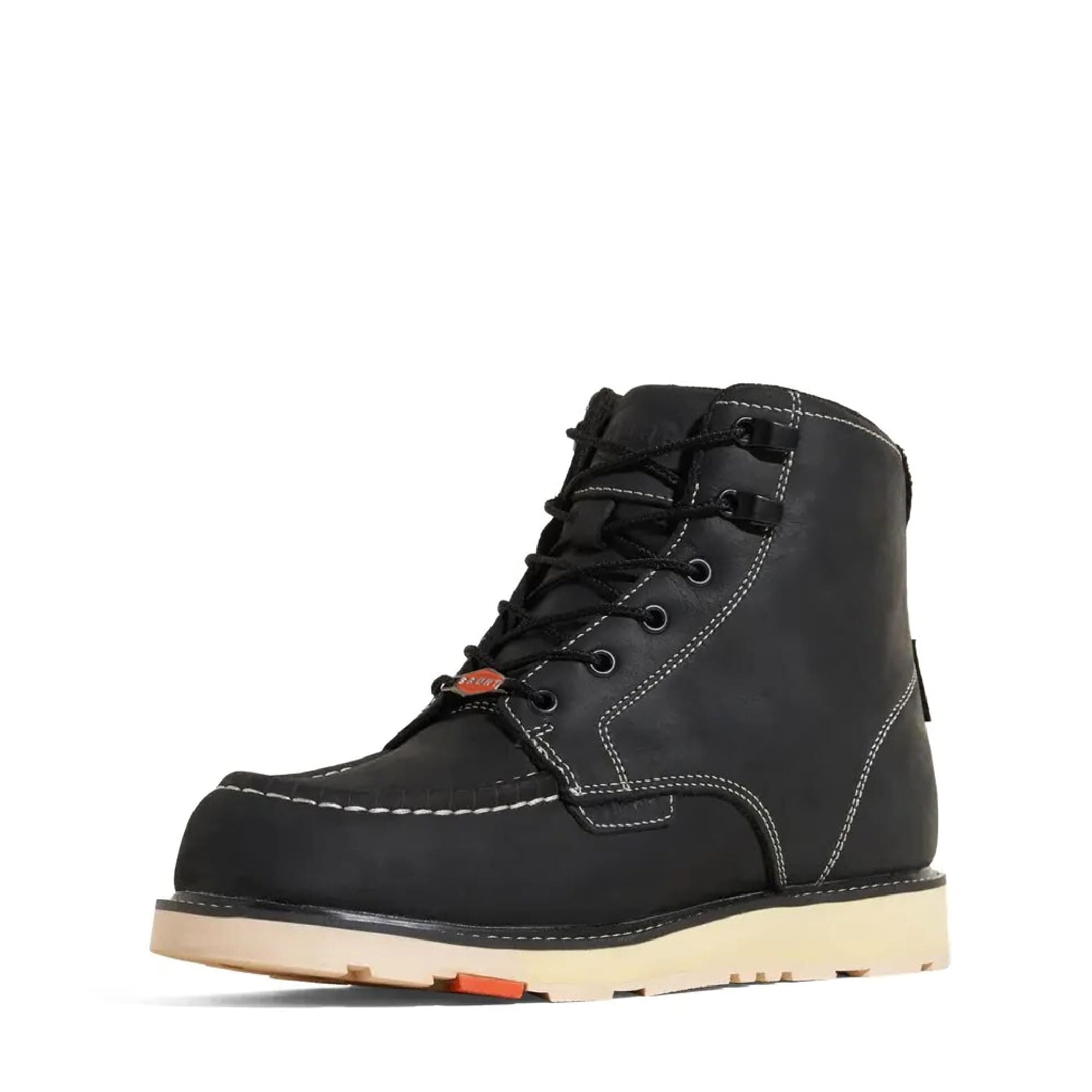 Marin (Comp Toe) - 6" Waterproof Safety Toe Wedge Work Boot - EH Rated - Slip + Oil Resistant - Adjustable Width System