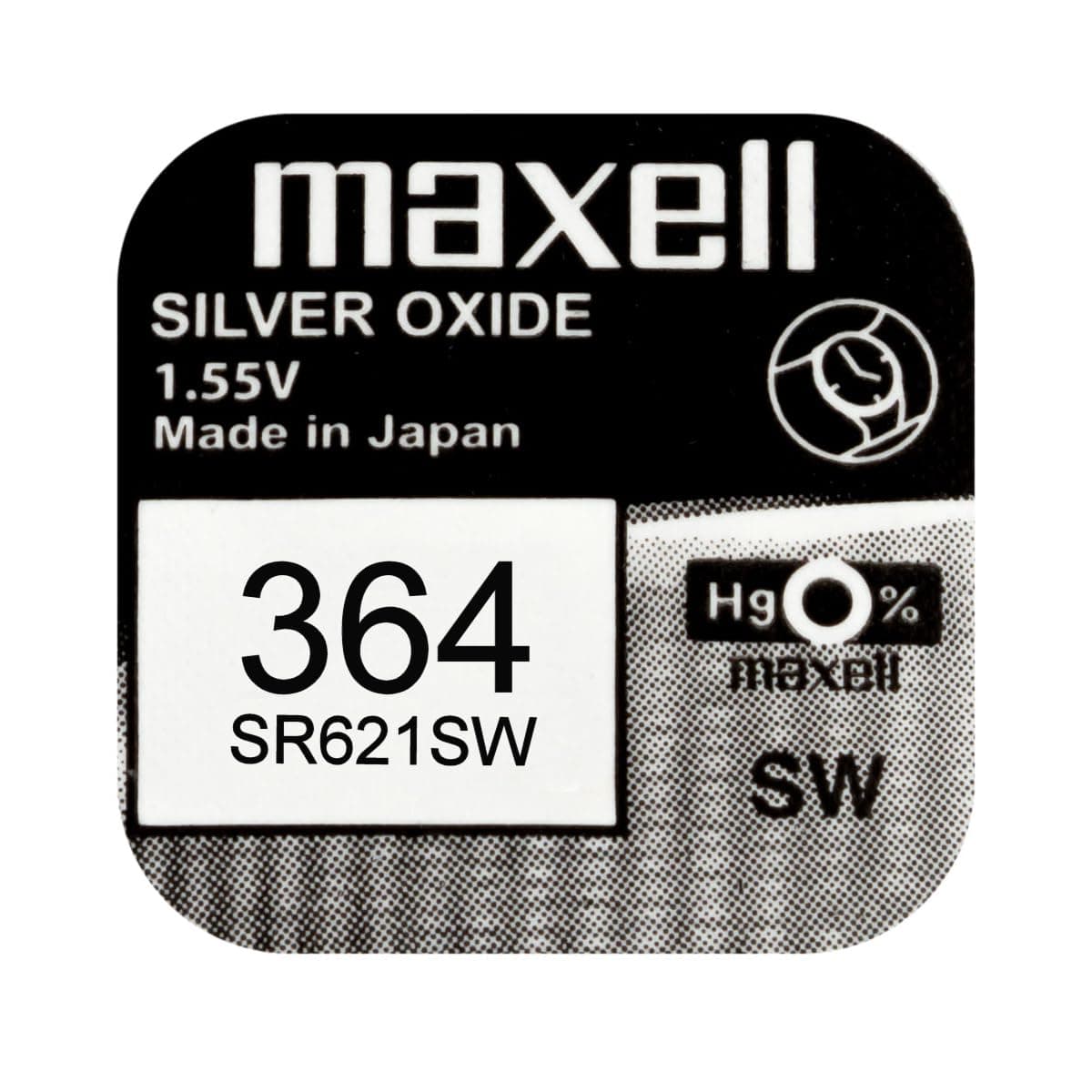 Maxell Sr621Sw Silver Oxide Battery