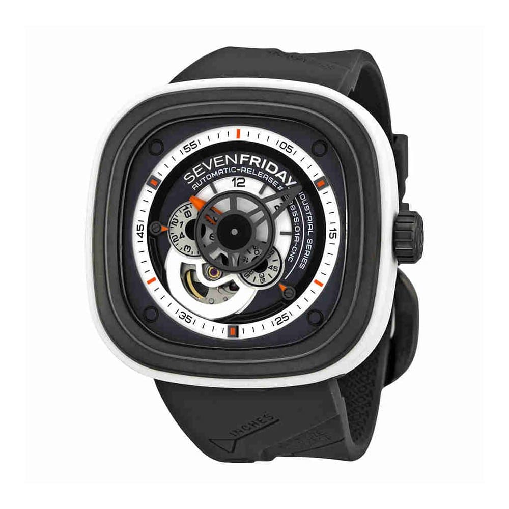 SEVENFRIDAY Men's P3-3 Bully Analog Display Japanese Automatic Grey Watch