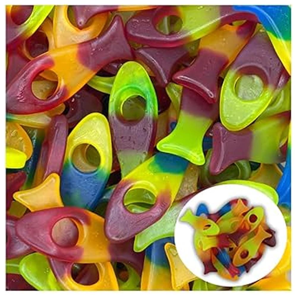 Vegan Variety Pack - Assorted Plant-Based Candy Mix, Dairy Free & Gelatine Free (500g, Vegan Funky Freaky Fish Sweet)