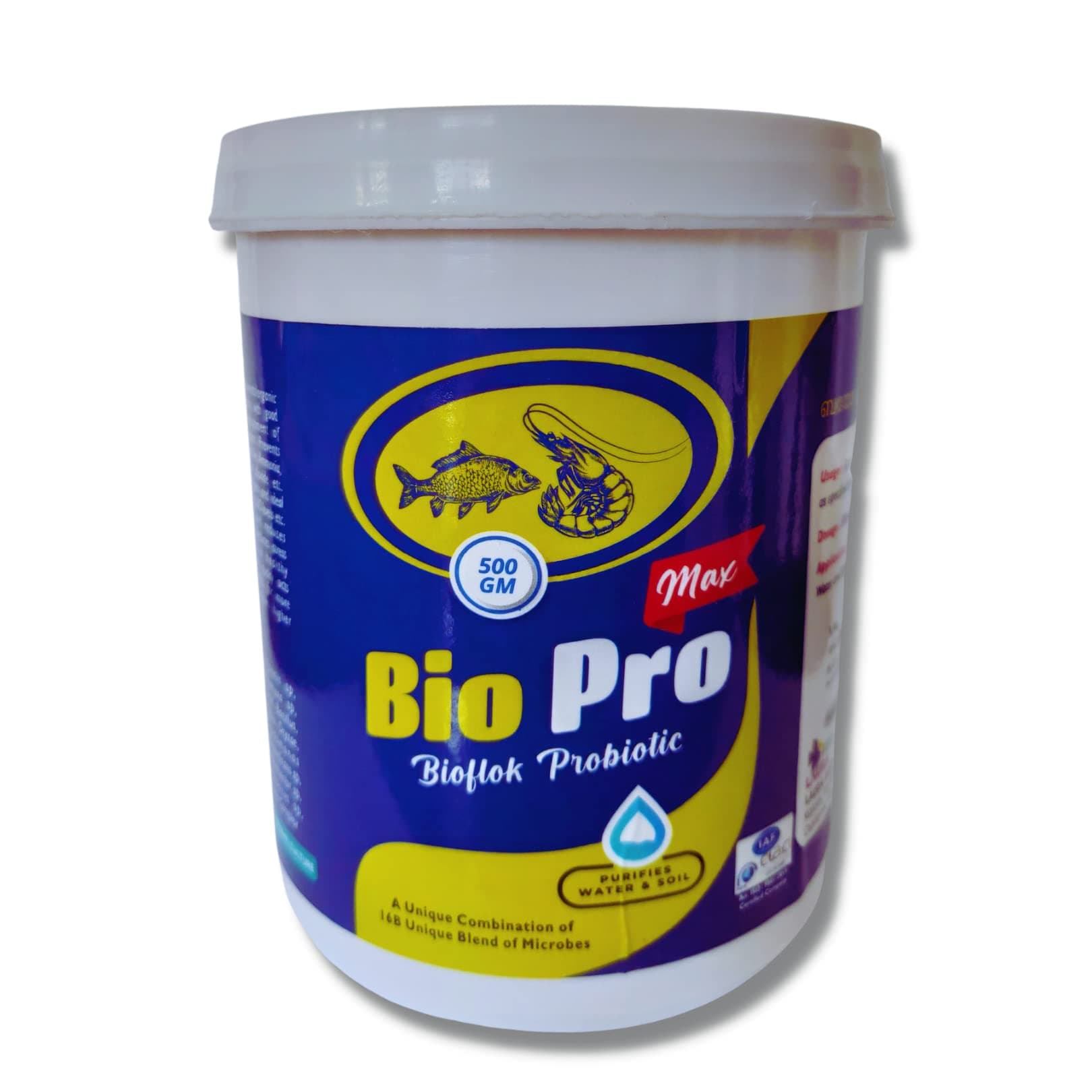 Bio Pro MAX Ammonia Nitrite Hydrogen Sulphide Controller for Pond and Tanks. with 16Billion CFU. Suitable for Vannamei Shrimp & Fish Culture