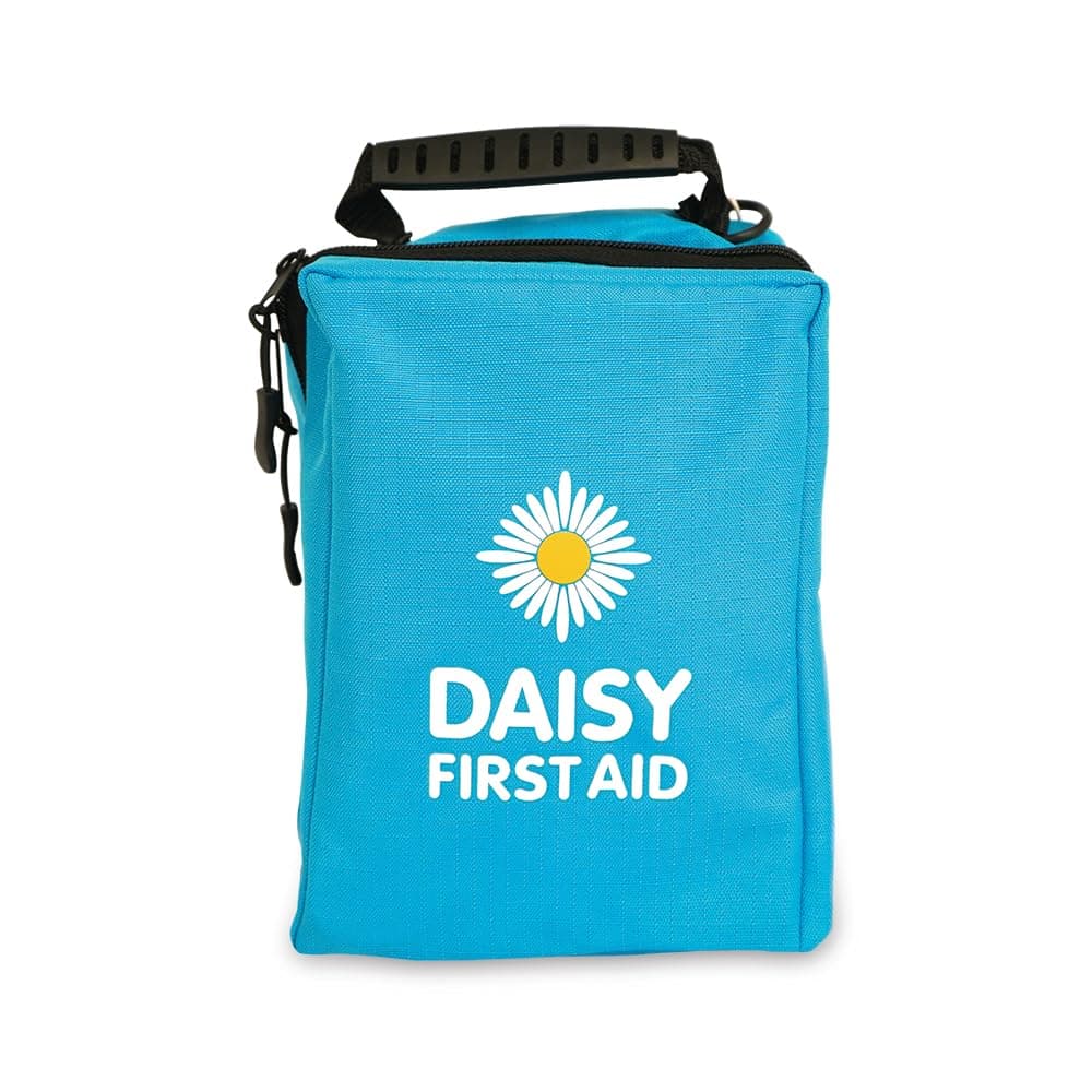 82 Piece Children's First Aid Kit | Eco Friendly Daisy First Aid Premium Travel | Paediatric, Family First Aid Kit for Home and Holiday. Essentials for Toddlers | Recycled Material Zip Up Case