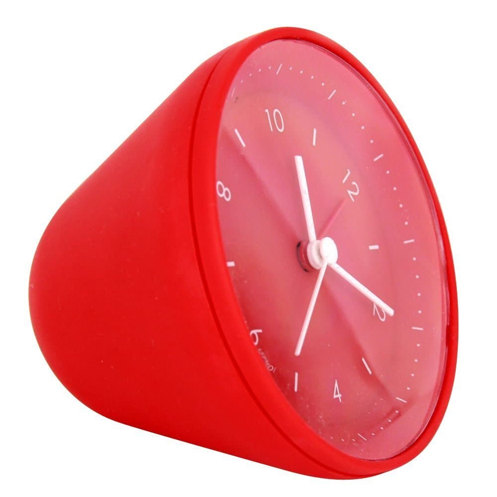 Jelly Gravity Control Alarm Clock,Creative& cute Design (red)
