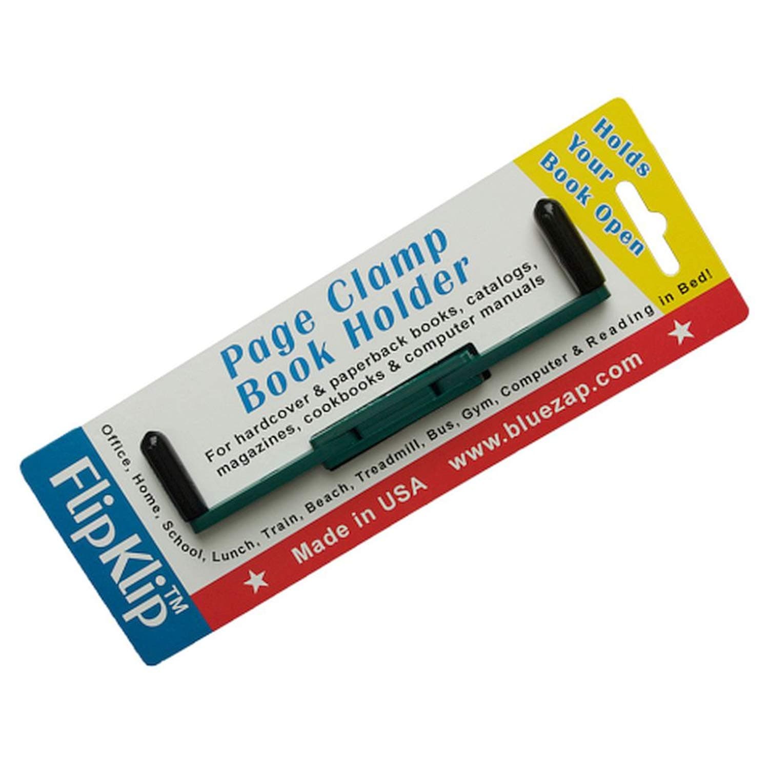 BlueZap FlipKlip Treadmill Book Holder 1-Pack