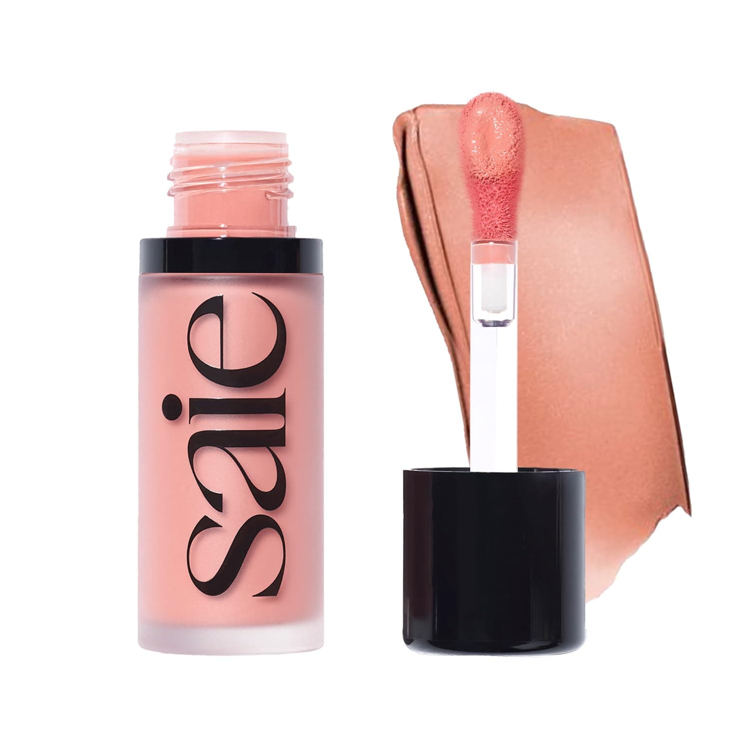 Dew Liquid Blush for Cheeks - Hydrating Cream Blush Stick with a Blendable + Buildable Formula - Skincare Infused Dewy Cheek Tint for a Natural Flush - Glowy Makeup Essential - Rosy (.40 oz)
