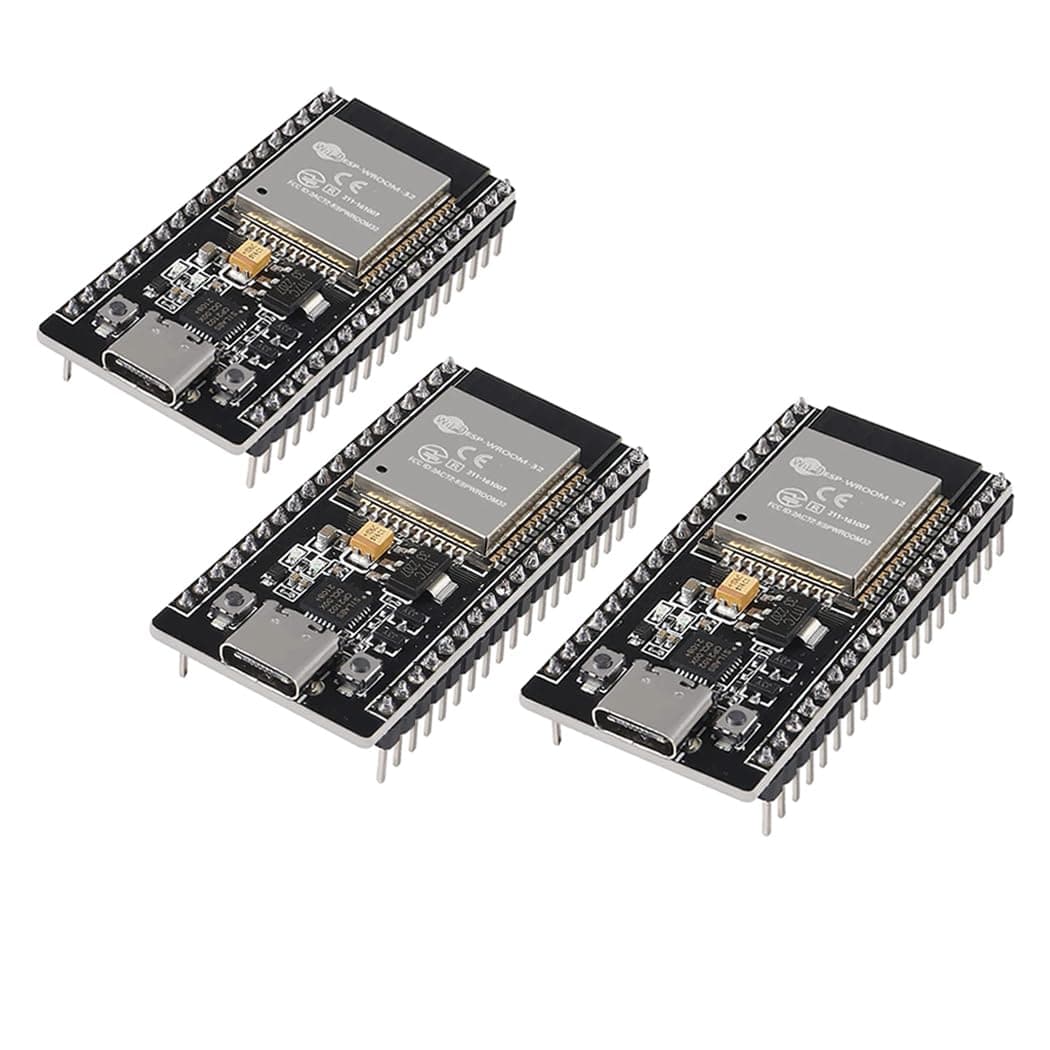 HiLetgo 3pcs ESP32 ESP-32D ESP-32 CP2012 USB C 38 Pin WiFi+Bluetooth Dual Core Type-C Interface ESP32-DevKitC-32 Development Board Module STA/AP/STA+AP