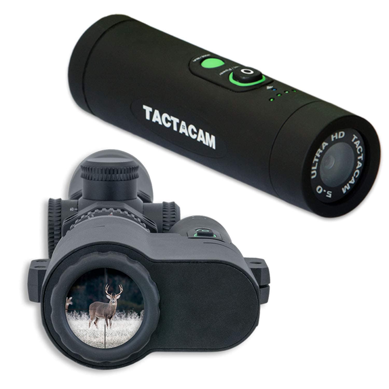 TACTACAM 5.0 Hunting Action Camera - Long Range Package - Includes Tactacam FTS (Film Through your Scope)